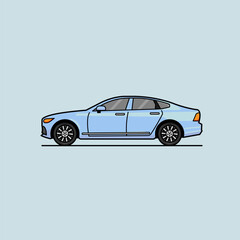 Sedan car vector illustration