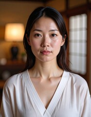 Natural Light Portrait in Traditional Room