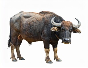 The buffalo pakistani isolated on white background