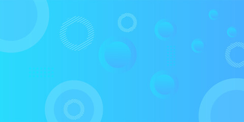 Abstract background, colorful. Blue gradations, circle effect style. Modern background, memphis.