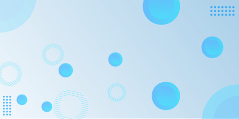 Abstract background, colorful. Blue gradations, circle effect style. Modern background, memphis.