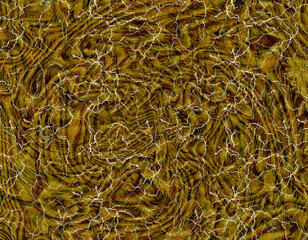 Abstract Swirled Gold Texture with Cracks