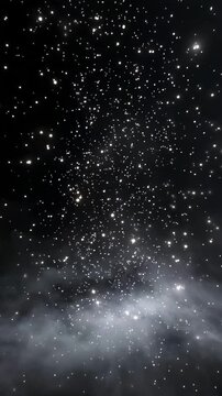 Glistening stars against the dark backdrop of space.