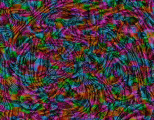 Abstract Colorful Swirls and Cracks Texture