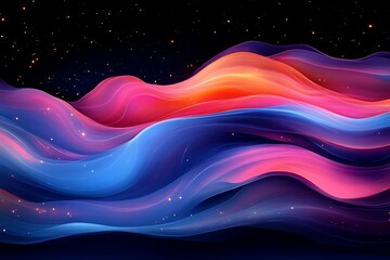 Abstract flowing colours