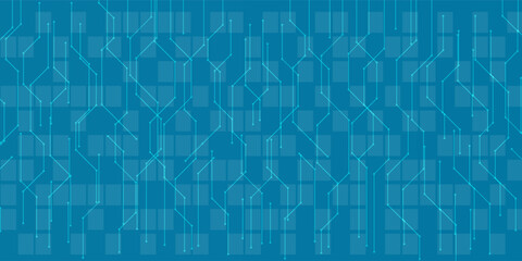 Blue abstract technology background vector with hexagons. vector illustration