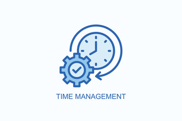Time Management Icon Or Logo Isolated Vector Illustration