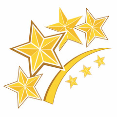 gold star vector illustration