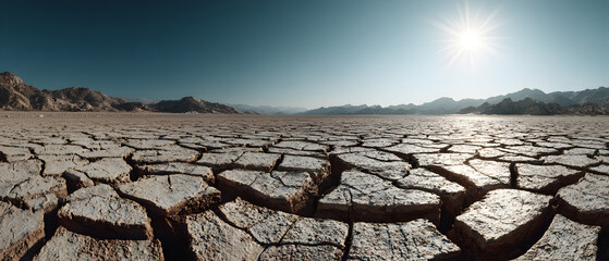 A large cloud of dust is in the sky, stock photo