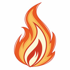 vector illustration of a fire