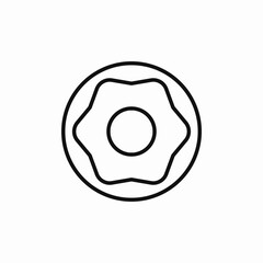 cookie sweet icon sign vector