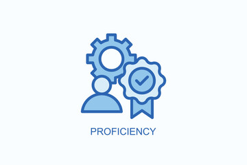 Proficiency Icon Or Logo Isolated Vector Illustration