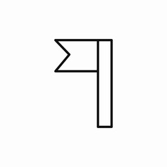 flag mark icon sign vector