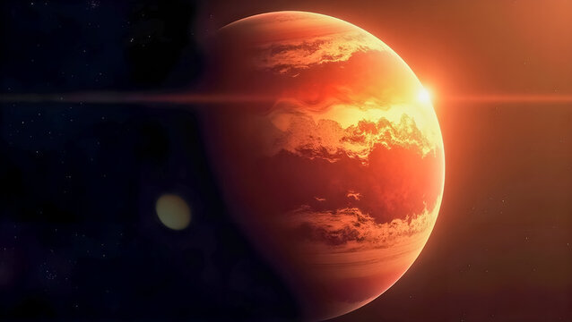 Tidally Locked Exoplanet with Eternal Night and Constant Daylight Hemispheres