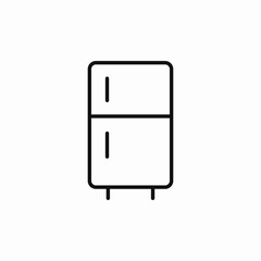 fridge kitchen icon sign vector