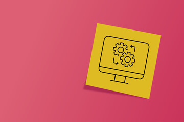 to fix. setting. fix the problems. the hexagon icon. banner for web. photo. icons. an icon with black lines. work. technologies.