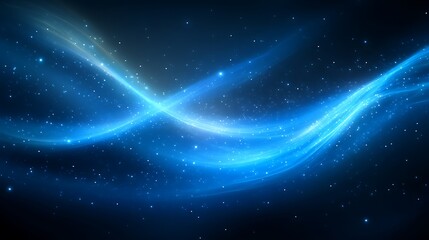 Abstract cosmic swirls of light