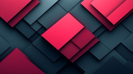 Abstract geometric pattern with overlapping squares and rectangles