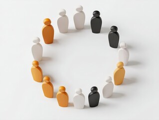 Obraz premium Online Meeting Cybersecurity Concept, Virtual team call with shield and firewall effects, 3D illustration