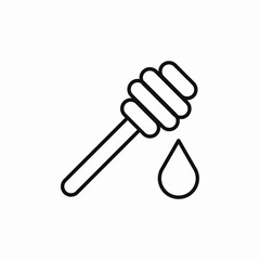 honey spoon icon sign vector