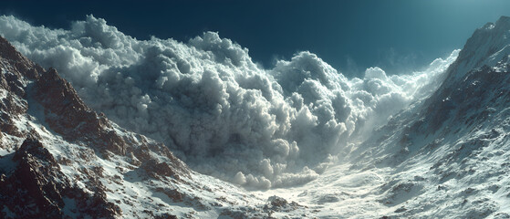 A mountain with a large cloud of smoke coming out of it