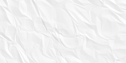 Abstract white Paper texture background, Old paper background ripple soft white pattern wave crumple. Crushed and creased soft paper. Abstract wrinkle effect grunge and rough backdrop vintage page.	