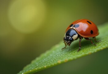 Obraz premium ladybird on a leaf
