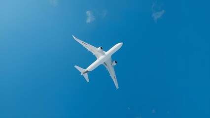 Airplane in Minimalist Sky