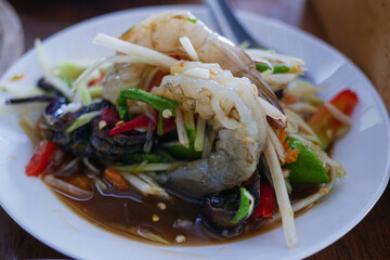 Authentic shrimp salad recipe coastal town culinary delight vibrant kitchen close-up fresh ingredients