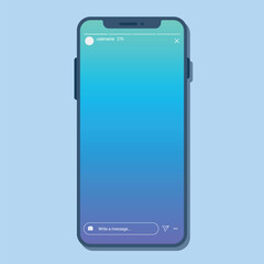 Social media icon mockup design, simple vector illustration