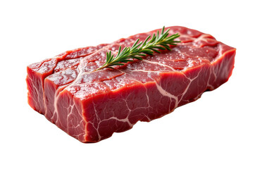 solo japanese beef tenderloin on a white background, in a detailed style, with intricate lines, minimal shadow, bright light, high resolution