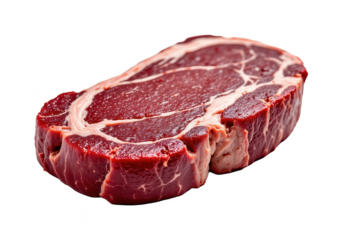 solo kobe beef tri tip on a white background, in a detailed style, with intricate lines, minimal shadow, bright light, high resolution