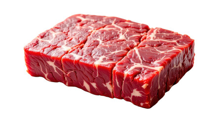 solo japanese beef minced meat on a white background, in a detailed style, with intricate lines, minimal shadow, bright light, high resolution