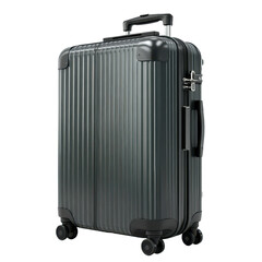 Stylish black suitcase with a sleek design suitable for travel and adventure, showing a durable and modern look perfect for any journey