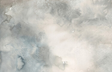 Cloudy Gray Watercolor Texture Background
