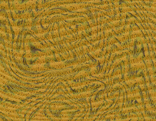 Abstract Swirling Gold and Green Texture