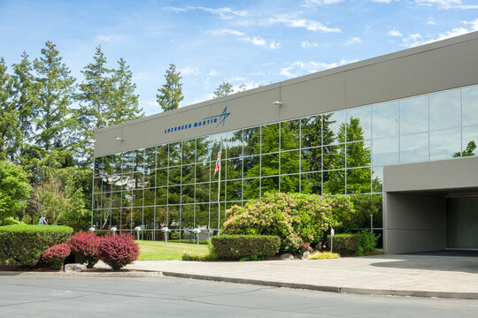 Lockheed Martin Offices Exterior and Trademark Logo