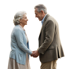 Tender Moment Between Senior Couple &ndash; Retirement Theme, Transparent PNG
