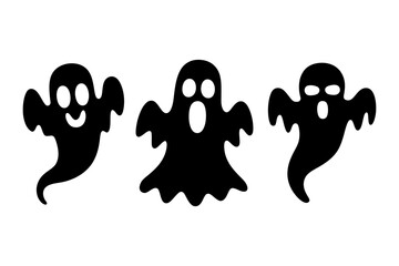 Halloween ghost vector illustration spooky season