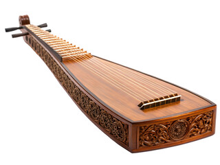 vietnamese traditional musical instrument isolated white background