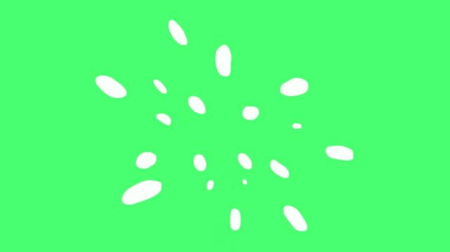 water drops on monitor splash, liquid white frame by frame traditional animation, free hand animated 2d chroma key cartoon white doodle playful video transition on green screen
