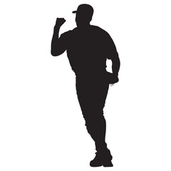 Baseball Player Silhouette