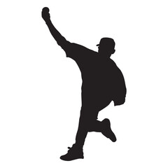 Baseball Player Silhouette