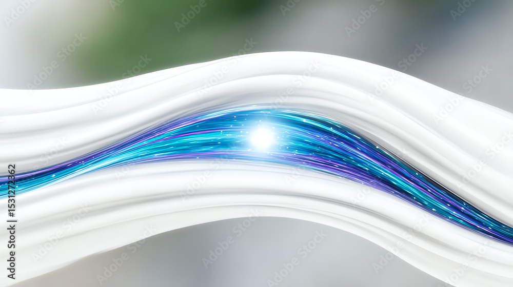 Poster a stunning abstract design featuring smooth lines and vibrant colors, perfect for backgrounds and cr
