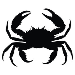 Crab isolated on white background. Vector illustration eps 10.