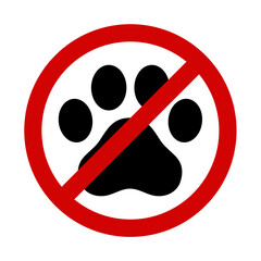 No cat symbol. Vector image