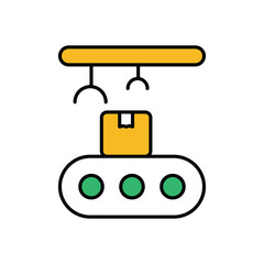 Manufacturing  Icon vector stock illustration