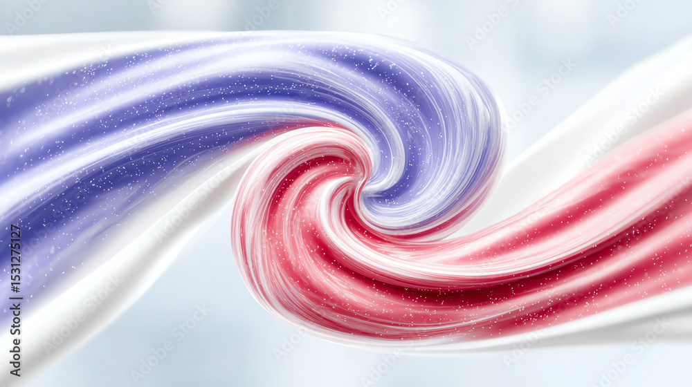 Aufkleber Abstract swirl of colorful lines blending together to create a dynamic visual effect, perfect for design and background use.