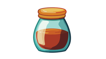 Jar Icon Vector Illustration Isolated on White Background for Professional Projects