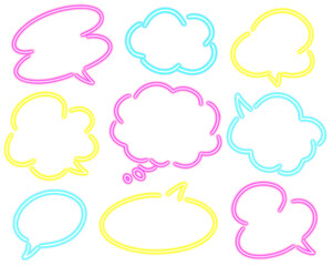 手書きネオン吹き出し